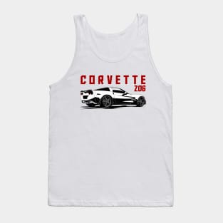 Corvette Z06 American Cars Tank Top